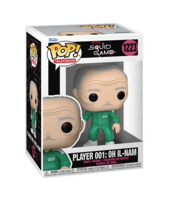Figura Funko Pop Oh Il-nam 1223 - El Juego del Calamar - El Enigmático Jugador 001