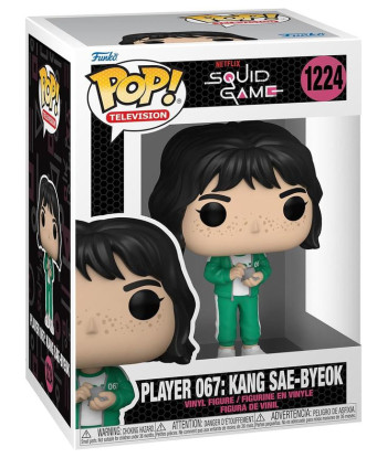 Funko POP! PLAYER 067 KANG SAE-BYEOK (1224) - JUEGO DEL CALAMAR