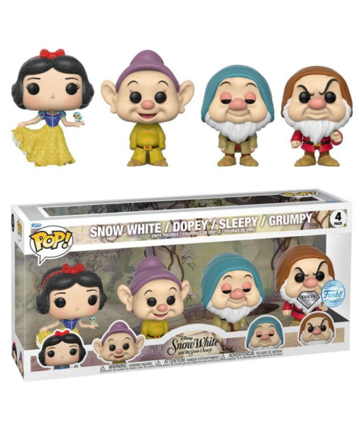 FUNKO POP! SNOW WHITE / DOPEY / SLEEPY / GRUMPY (PACK 4) – BLANCANIEVES