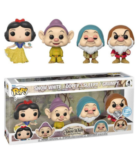 FUNKO POP! SNOW WHITE / DOPEY / SLEEPY / GRUMPY (PACK 4) – BLANCANIEVES