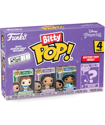 BITTY POP! PEASANT BELLE, POCAHONTAS, JASMINE & MISTERY - DISNEY PRINCESS