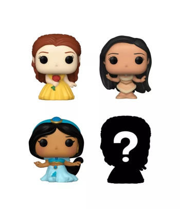 BITTY POP! PEASANT BELLE, POCAHONTAS, JASMINE & MISTERY - DISNEY PRINCESS