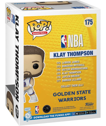Figura Funko Pop Klay Thompson 175 - NBA Warriors - El Escolta Estrella de los Golden State