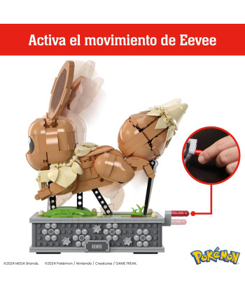 Mega Bloques De Construcción Pokémon Eeve En Movimiento