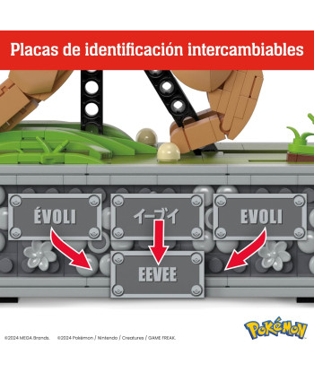 Mega Bloques De Construcción Pokémon Eeve En Movimiento