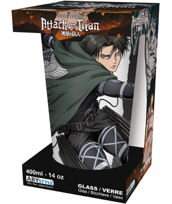 Vaso XXL Levi Ackerman Ataque a los titanes