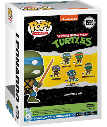 Figura Funko Pop Leonardo 1555 - Nickelodeon Teenage Mutant Ninja Turtles - El Líder con sus Dobles Katanas