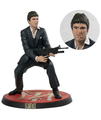 TONY MONTANA DISPARANDO FIGURA 18 CM SCARFACE