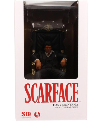 FIGURA TONY MONTANA SENTADO FIGURA 18 CM SCARFACE