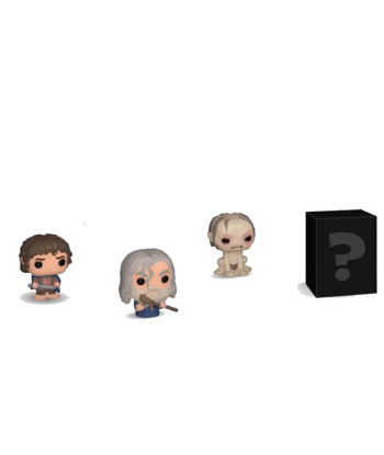 BITTY POP! FRODO BAGGINS, GANDALF, GOLLUM & MISTERY - EL SEÑOR DE LOS ANILLOS