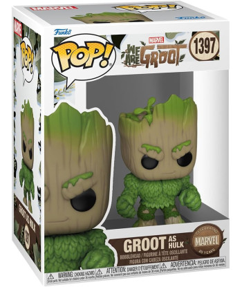 Figura Funko Pop Groot as Hulk 1397 - Marvel We Are Groot - El Gigante Esmeralda más Orgánico