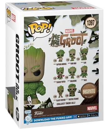 Figura Funko Pop Groot as Hulk 1397 - Marvel We Are Groot - El Gigante Esmeralda más Orgánico