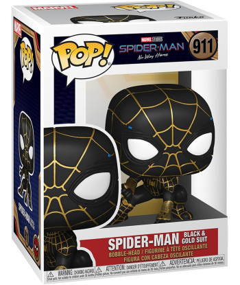 FUNKO POP! SPIDER-MAN BLACK & GOLD SUIT (911) - SPIDER-MAN NO WAY HOME