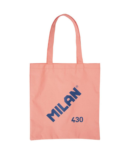 BOLSA TELA MARCA MILAN TOTE BAG SINCE 1918 ROSA