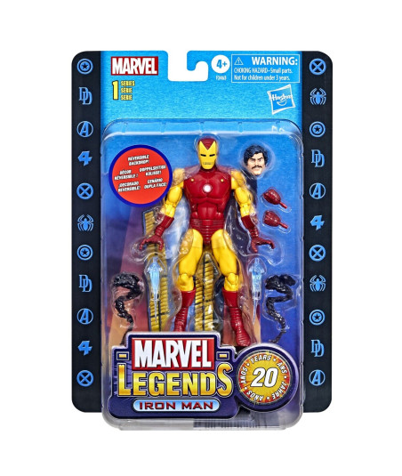 FIGURA MARVEL LEGENDS IRON MAN 20 AÑOS 15CM