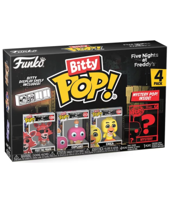 BITTY POP! FOXY THE PIRATE, CUPCAKE, CHICA & MISTERY - FIVE NIGHTS AT FREDDY'S