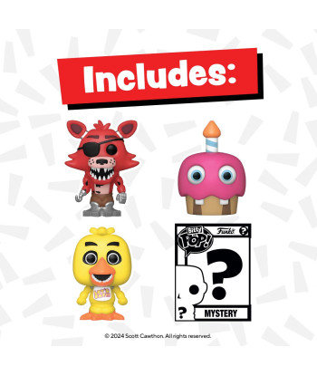 BITTY POP! FOXY THE PIRATE, CUPCAKE, CHICA & MISTERY - FIVE NIGHTS AT FREDDY'S