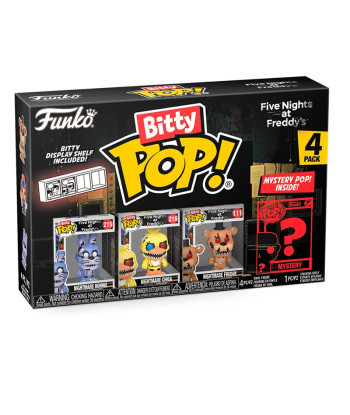 BITTY POP! NIGHTMARE BONNIE, NIGHTMARE CHICA, NIGHTMARE FREDDY & MISTERY - FIVE NIGHTS AT FREDDYS