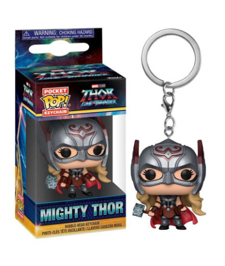 Llavero Pocket POP! MIGHTY THOR - THOR LOVE AND THUNDER