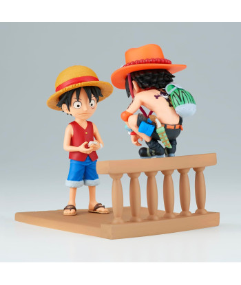 Figura ONE PIECE WCF LOG STORIES-MONKEY.D.LUFFY & PORTGAS.D.ACE- 8 cm