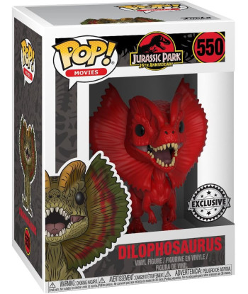 FUNKO POP! DILOPHOSAURUS (550) - JURASSIC PARK