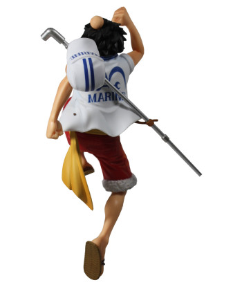 Figura Banpresto Monkey D. Luffy 17cm - One Piece - Versión Especial Atuendo de Marine