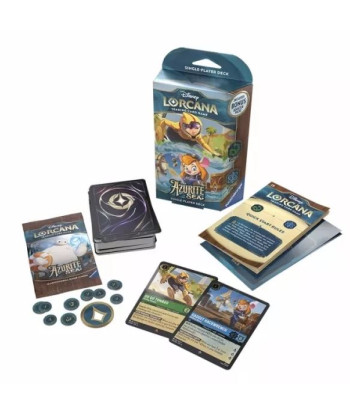 Disney Lorcana Azurite Sea Starter Deck Go Go Tomago & Gadget Hackwrench