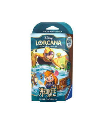 Disney Lorcana Azurite Sea Starter Deck Jim Hawkins & Tigger