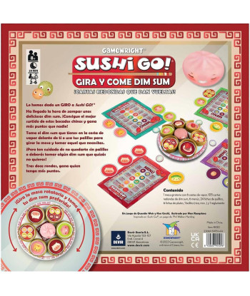 JUEGO DE MESA SUSHI GO! GIRA Y COME DIM SUM