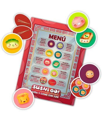 JUEGO DE MESA SUSHI GO! GIRA Y COME DIM SUM