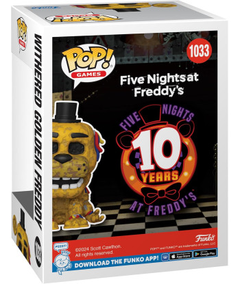 Funko POP! WITHERED GOLDEN FREDDY (1033) - FIVE NIGHTS AT FREDDY’S