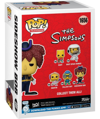 Figura Funko Pop Sideshow Bob 1656 - Disney Los Simpsons - El Villano más Culto y Elegante