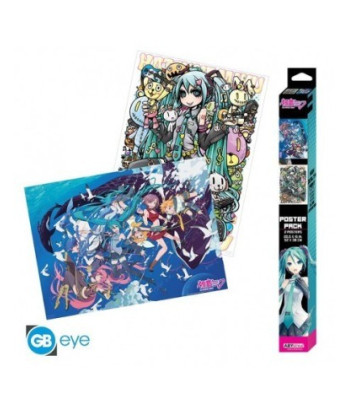 POSTER HATSUNE MIKU (SET 2 POSTERS 52X38 CM)