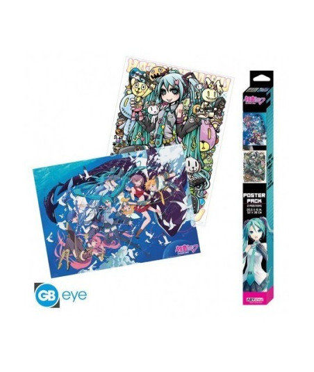 POSTER HATSUNE MIKU (SET 2 POSTERS 52X38 CM)