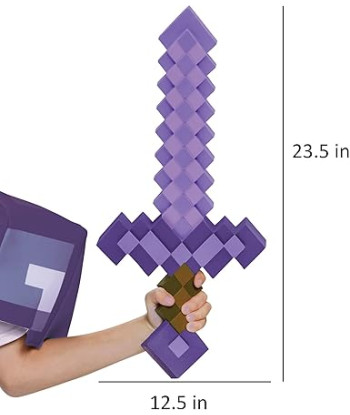 REPLICA ESPADA DIAMANTE ENCANTADA 51CM Minecraft