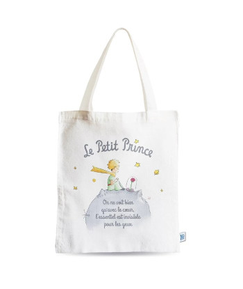 BOLSA DE TELA EL PRINCIPITO BLANCA PLANETA