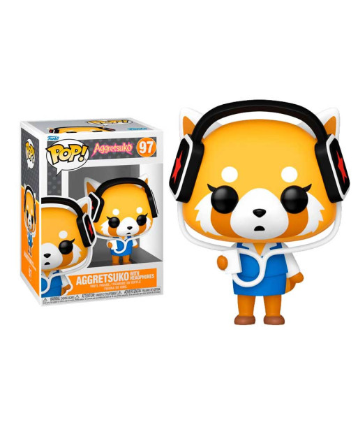 FUNKO POP! AGGRETSUKO WITH HEADPHONES (97) - AGGRETSUKO