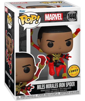 FUNKO POP! MILES MORALES IRON SPIDER (1448) (CHASE) - MARVEL