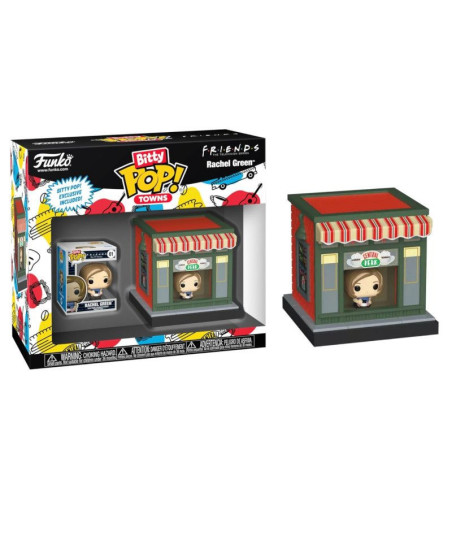 Figura Funko Bitty Pop! Town Rachel Green - Friends - El Central Perk más Pequeño del Mundo