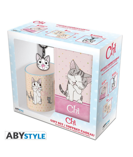 SET REGALO CHI CUADERNO, LLAVERO, TAZA