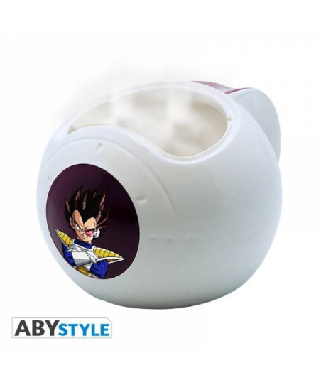 TAZA 3D 500ML DRAGON BALL CAMBIO COLOR NAVE ESPACIAL VEGETA