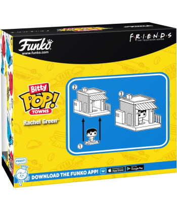 Figura Funko Bitty Pop! Town Rachel Green - Friends - El Central Perk más Pequeño del Mundo