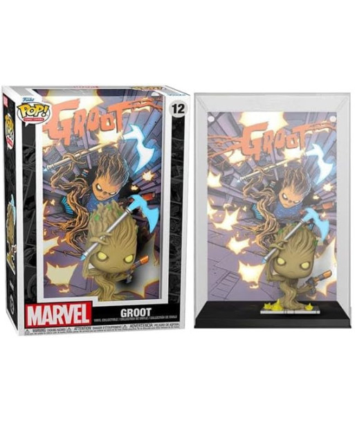 Figura Funko Pop Groot 12 - Marvel Comics - Guerrero Galáctico con Hacha y Blaster