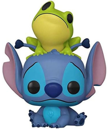 Figura Funko Pop Stitch con Rana 986 - Disney Lilo y Stitch - Edición Especial Amigo del Bosque