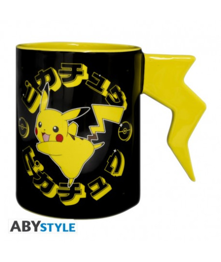 TAZA ASA 3D PIKACHU RAYO POKEMON